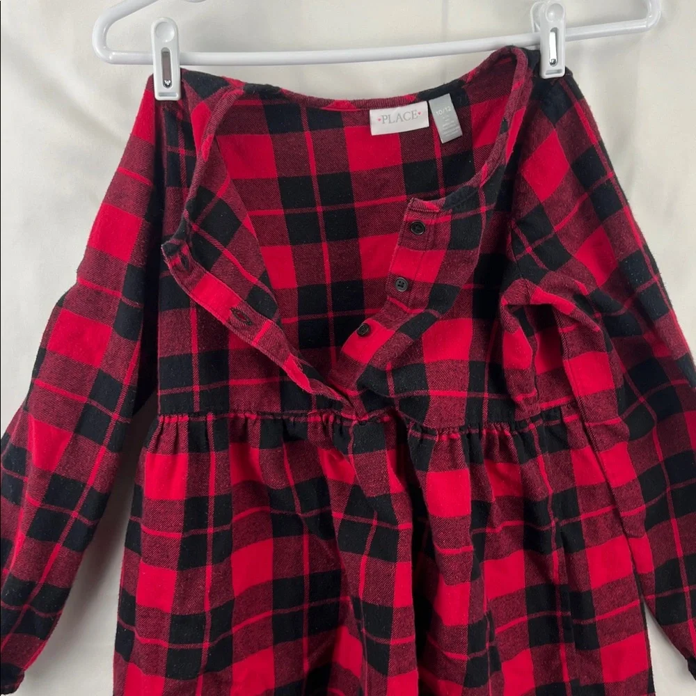 The Children’s Place - Girls Dress - Red and Black Plaid - Size 10/12
